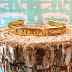 🆕 Bless Your Heart Southern Cuff Bracelet